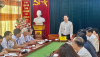 ĐỒNG CHÍ LÊ VĂN THẠCH - TỈNH UỶ VIÊN - BÍ THƯ HUYỆN UỶ TÂN LẠC LÀM VIỆC VỚI ĐẢNG ỦY TRUNG TÂM Y TẾ HUYỆN TÂN LẠC
