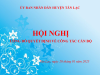 UBND HUYỆN TÂN LẠC TỔ CHỨC HỘI NGHỊ CÔNG BỐ QUYẾT ĐỊNH VỀ CÔNG TÁC CÁN BỘ