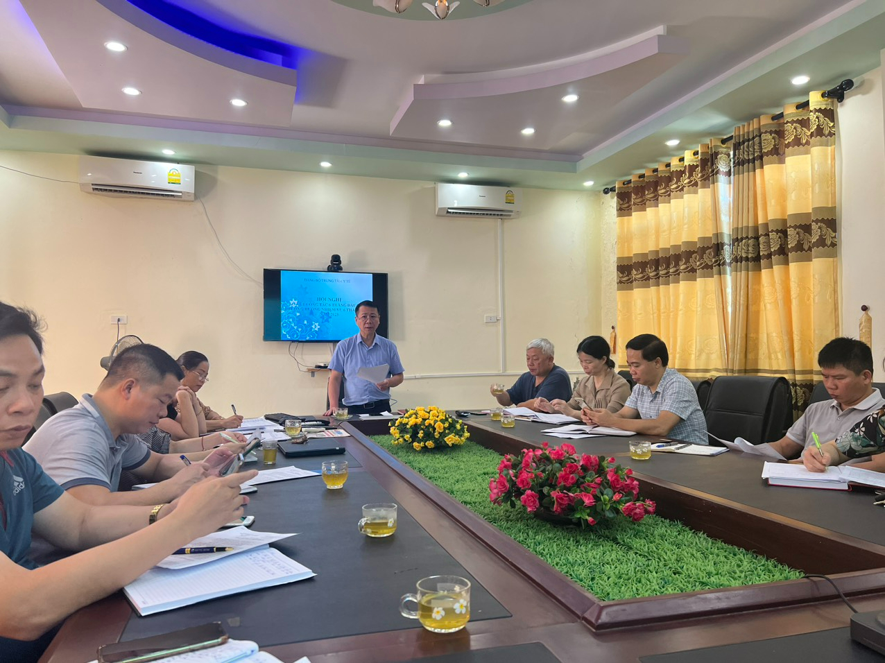 ĐẢNG ỦY TRUNG TÂM Y TẾ SƠ KẾT CÔNG TÁC 6 THÁNG ĐẦU NĂM 2023