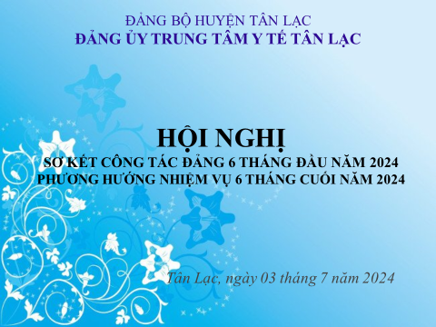 ĐẢNG BỘ TRUNG TÂM Y TẾ HUYỆN TÂN LẠC