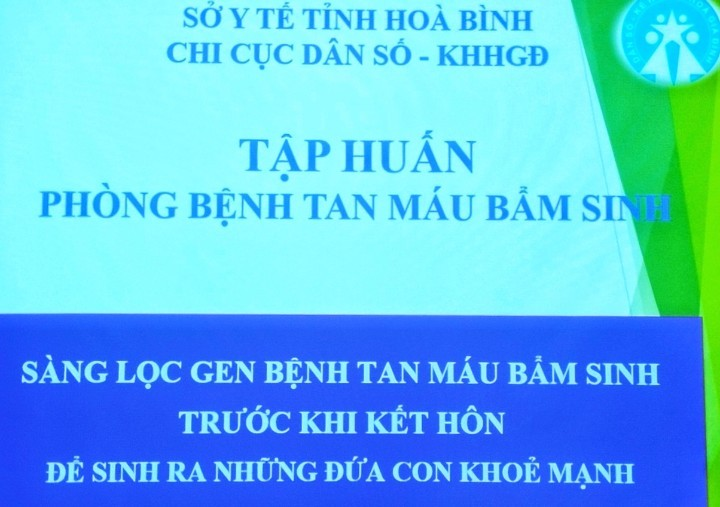 TẬP HUẤN PHÒNG BỆNH TAN MÁU BẨM SINH